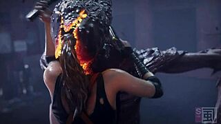 Resident Evil 3D PORN compilation with MONSTER COCK gangbang