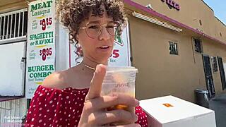 Want to see the hottest Latin POV blowjob and cumshot in the spa?