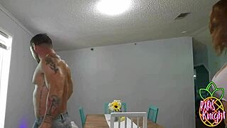 Step-mommy gives blowjob and gets creampied!