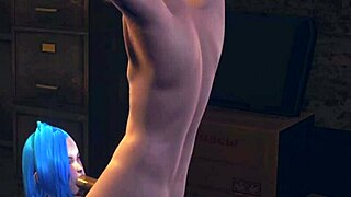 Jinx Gives POV Blowjob in League of Legends Hentai