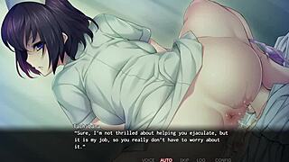 in the nope nope nurses anime, tachibana's hospital scene has the patient getting a handjob, fucking, and cumshot from the nurse