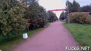 Legal teen gets picked up and nailed hard!