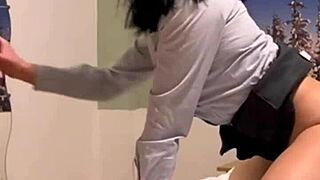 He Bent The Secretary Over In Doggystyle And Sprayed Her Face With Cum