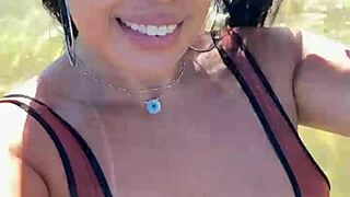 Amateur Babe Shows Tan Mark in VIP Cameltoe Tease