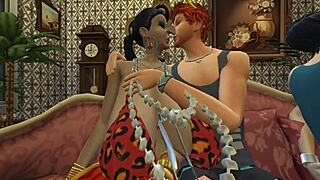 Just watching these horny sugar ladies in Sims 4. Granny Treat 3 shows wild German cougar sucking!