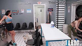 yo, wanna watch charles dera and jennifer white sneak a risky public blowjob?