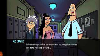 Amity Park group dancing leads to creampie foursome