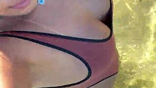 Amateur Babe Shows Tan Mark in VIP Cameltoe Tease