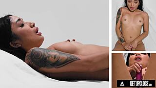 Avery Black's Intense Solo Orgasm Scene