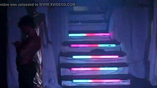 I watch this handsome brazilian stripper rip his clothes off in a hot striptease, oh man