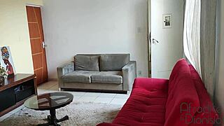 Husband catches interracial wife in shower and fucks her shaved pussy hard