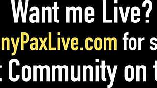 Redhead penny pax MILKS the throbbing cock with her hands