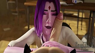 Raven seduces in classroom after class 😏