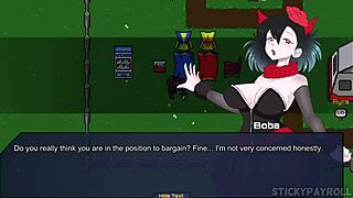 Spunkstock music festival - babe with silver hair has sex while doing an anime cosplay hentai sex game - part 4