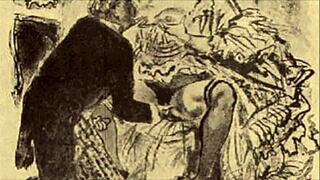 Vintage retro anime cartoon art collection