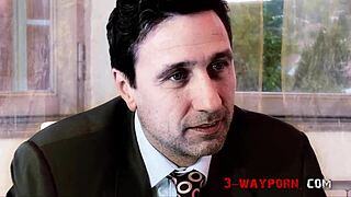 hey, 2 latex sluts dominating guys in a wild 3-way 😈