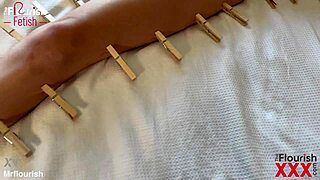 Meela experiences clothespins in BDSM POV session before riding a monster cock with spanking and vibrator