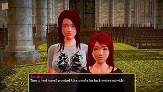 Playing my new family game with big tits and ass