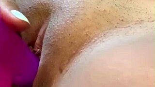 sexy brunette dances sensual with favorite dildo play