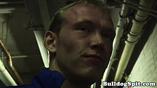 Muscular British hunk gets his ass fucked hard in this scene