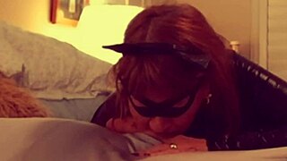 Catgranny Passionately Blows Batman