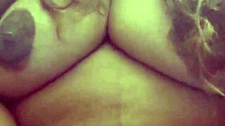 rea performing masked masturbation with dildo in pussy and sucking on it