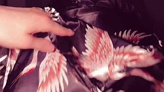 horny stepmother and stepson share bed with riding orgasm