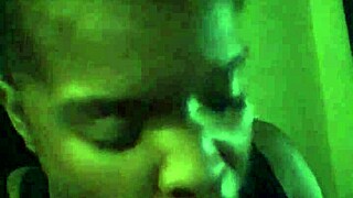 ebony girl gives sloppy head in the bedroom