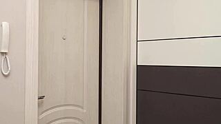 Yo, check this teen Queenlin banging in the kitchen after a steamy shower! 😜