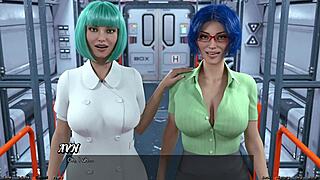 Jumissa avaruudessa 4, kuuma intialainen milf villiintyy 3D-hentai-seikkailussa