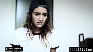 Hey, this step sister is making her point loud and clear with that virgin roleplay!