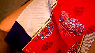 Indian Housewife Shares Romantic Sex on Bed, Deepthroats Big Cock, Gets Creampied with Hindi Audio