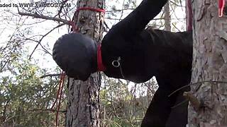 Tied Up Latina Teen In Boots Gets Rough Public Fuck!