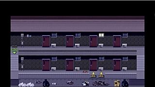 Gay Hentai Character Masturbates in Apartment Hallway Without Detection