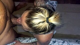 Girlfriend Deepthroats Friend's Fat Cock at Breakfast