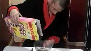 Morning breakfast brings a shy surprise