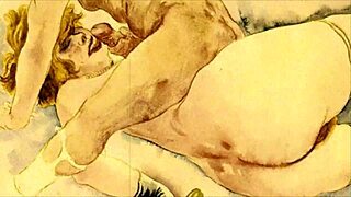 Vintage retro anime cartoon art collection