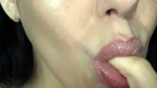 Amateur goddess gives hot jerk off instructions pov