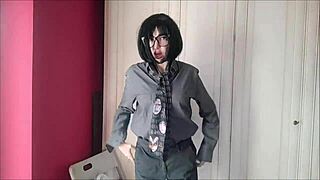 lavinia looks splendid even in that man's dress