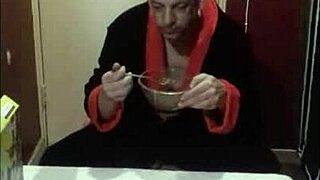 Morning breakfast brings a shy surprise