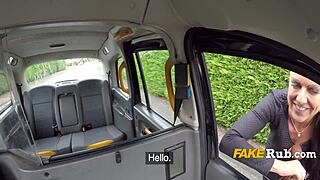 Busty MILF got down to fuck when I mentioned my porn side hustle in the car.