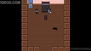 Spunkstock music festival - babe with silver hair has sex while doing an anime cosplay hentai sex game - part 4