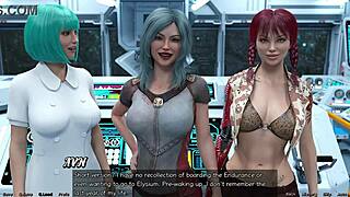 stranded in space 4, hot indian milf gets wild in 3d hentai adventure