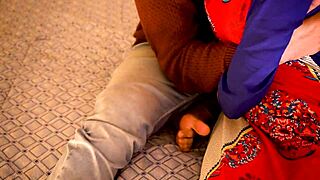 Indian Housewife Shares Romantic Sex on Bed, Deepthroats Big Cock, Gets Creampied with Hindi Audio