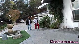 hey, watch this cuckolding babe get humiliated in an interracial threesome with big cocks and blowjobs 😈💦