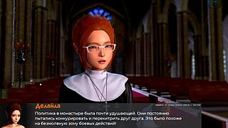 Blonde hentai slut surprises with wild office antics in 3D.