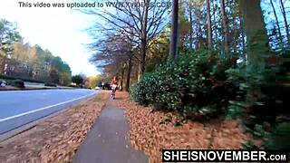 babe riding bike with upskirt showing her cute ass 😍