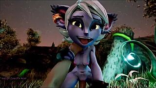 Get your yordles off in this HD moist anime cavity