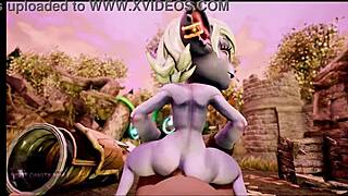 Get your yordles off in this HD moist anime cavity