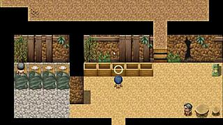 tanned girl natsuki squirts everywhere in the public bath hentai game